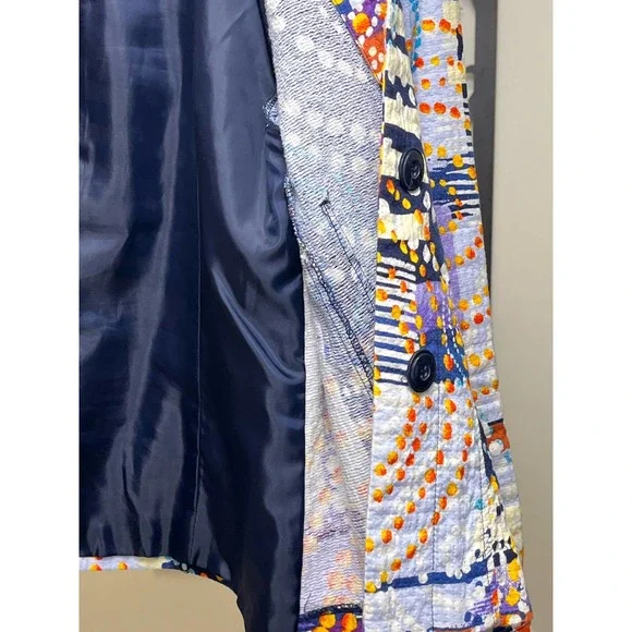 Requirements Bold Colored Quilted Jacket Small - Picture 5 of 5